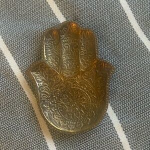 NWT Gold Hamsa Hand Tray
